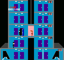 Elevator Action gameplay screenshot